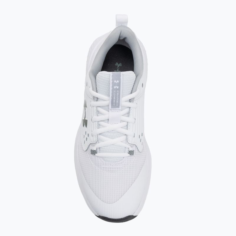 Мъжки обувки за тренировка Under Armour Commit 4 white/mod grey/forest green 5