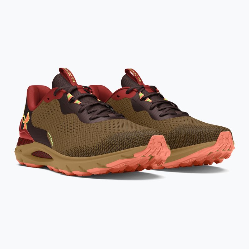 Мъжки обувки за бягане Under Armour Sonic Trail coyote/earthen orange/flare orange 8