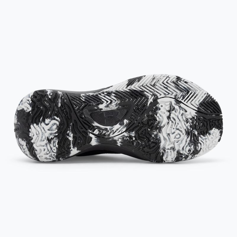 Under Armour GS Lockdown 7 детски баскетболни обувки черно/черно/металическо сребро 4
