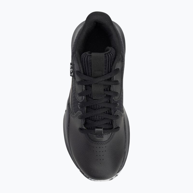 Under Armour GS Lockdown 7 детски баскетболни обувки черно/черно/металическо сребро 5