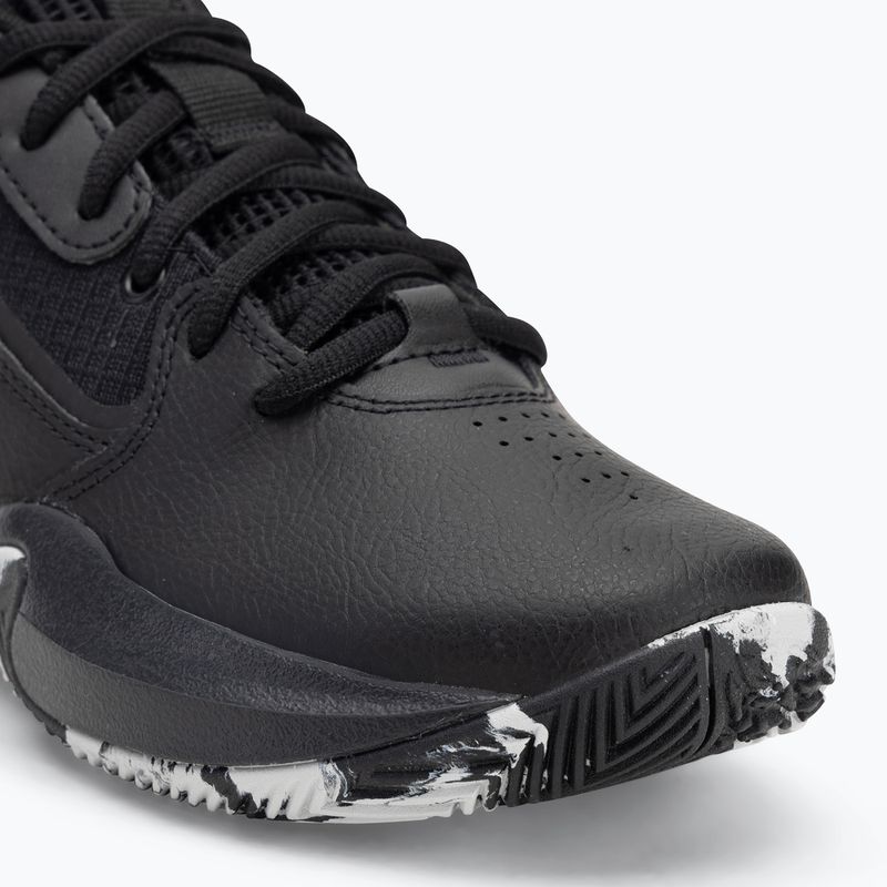 Under Armour GS Lockdown 7 детски баскетболни обувки черно/черно/металическо сребро 7