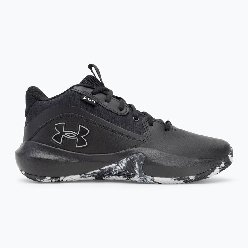 Under Armour Lockdown 7 баскетболни обувки черно/черно/металическо сребро 2