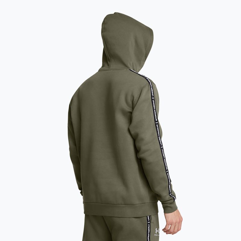 Мъжки суитшърт Under Armour Icon Fleece HD marine green/white 3