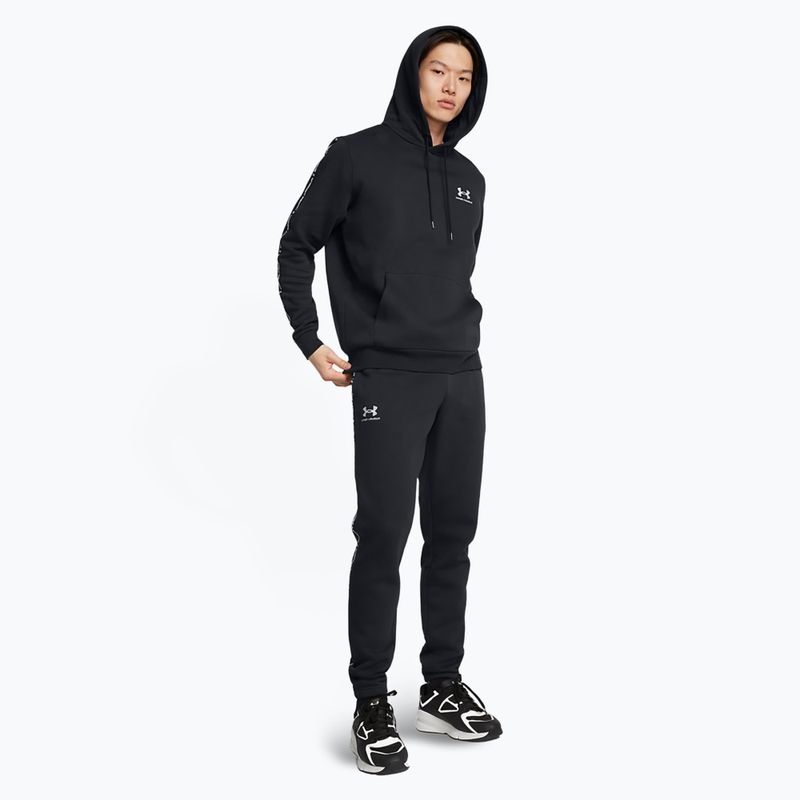 Мъжки панталони Under Armour Icon Fleece Jgr black/white 2