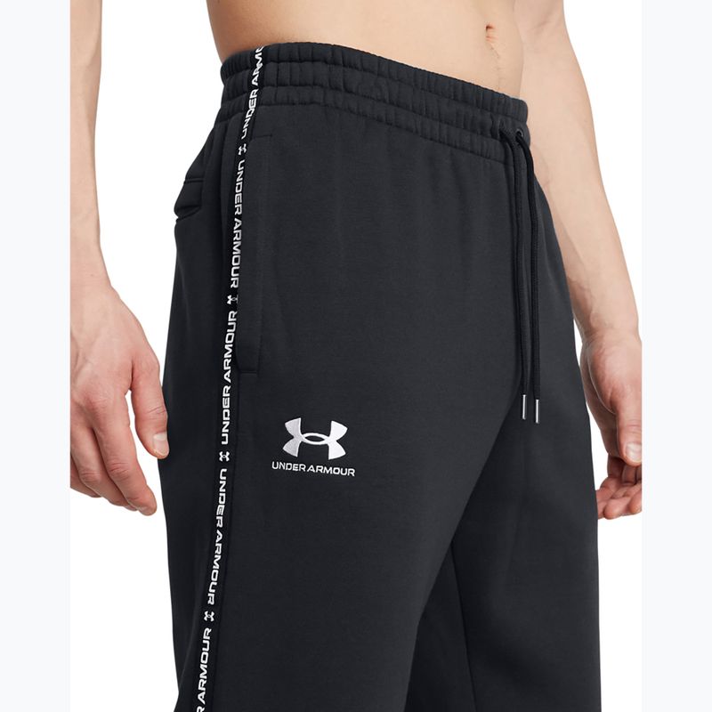 Мъжки панталони Under Armour Icon Fleece Jgr black/white 4