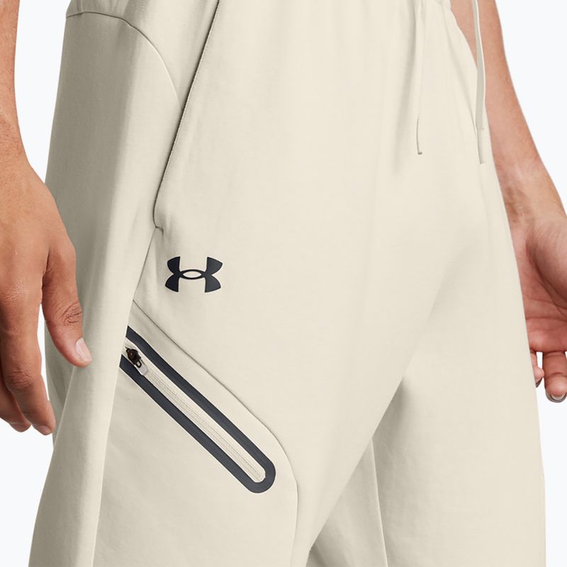 Мъжки панталон Under Armour Unstoppable Fleece summit white/black 4