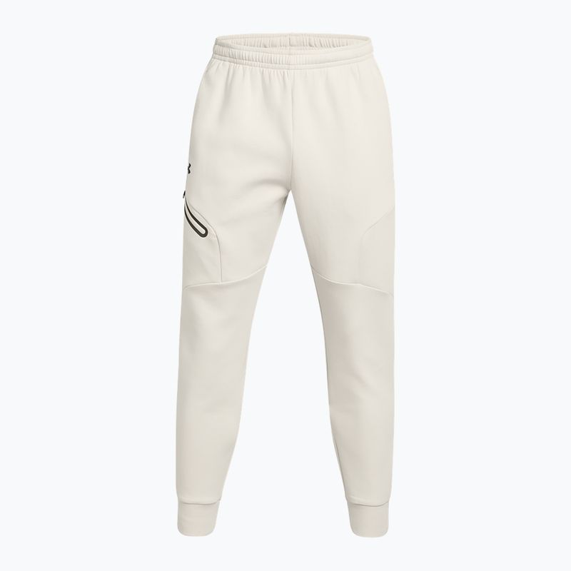 Мъжки панталон Under Armour Unstoppable Fleece summit white/black 5