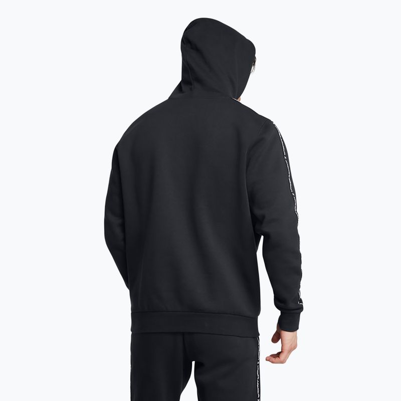 Мъжки суитшърт Under Armour Icon Fleece HD black/white 3