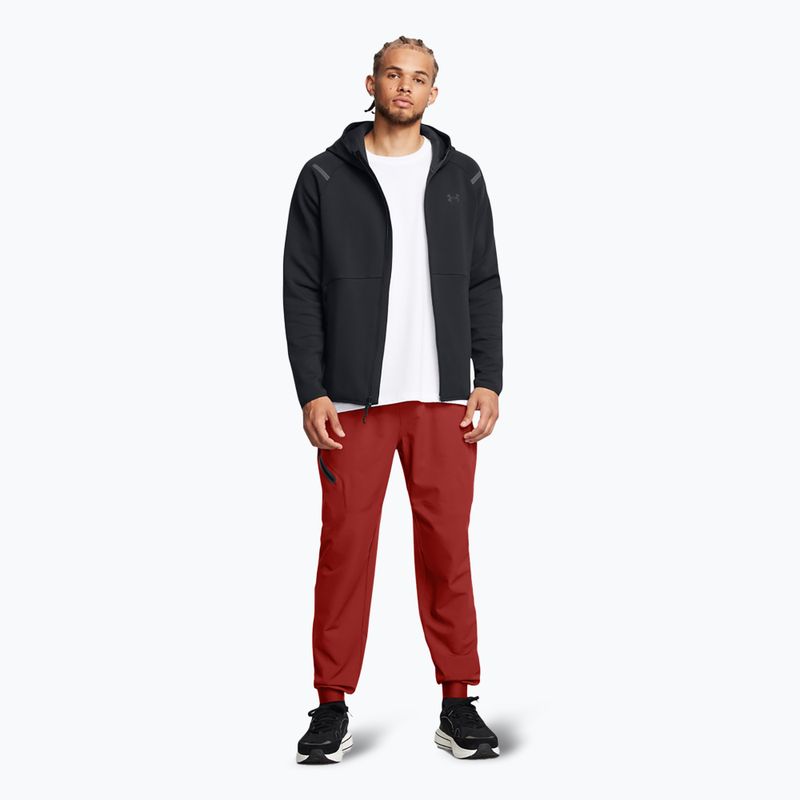 Мъжки суитшърт Under Armour Unstoppable Fleece Full Zip HD black/black 2