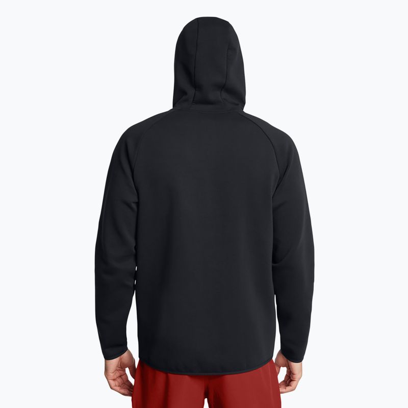 Мъжки суитшърт Under Armour Unstoppable Fleece Full Zip HD black/black 3