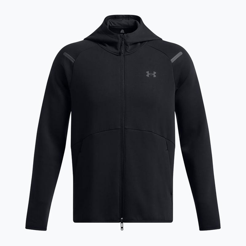 Мъжки суитшърт Under Armour Unstoppable Fleece Full Zip HD black/black 5