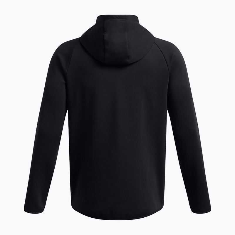 Мъжки суитшърт Under Armour Unstoppable Fleece Full Zip HD black/black 6