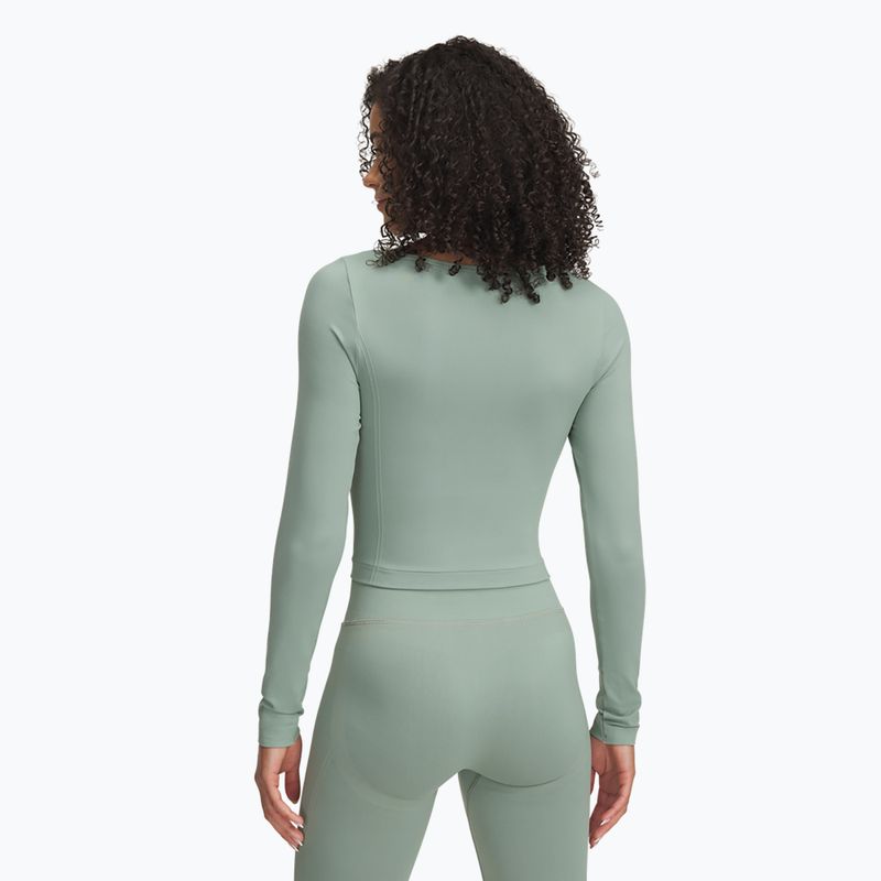 Дамски тренировъчен суитшърт Under Armour Train Seamless silica green/white 2