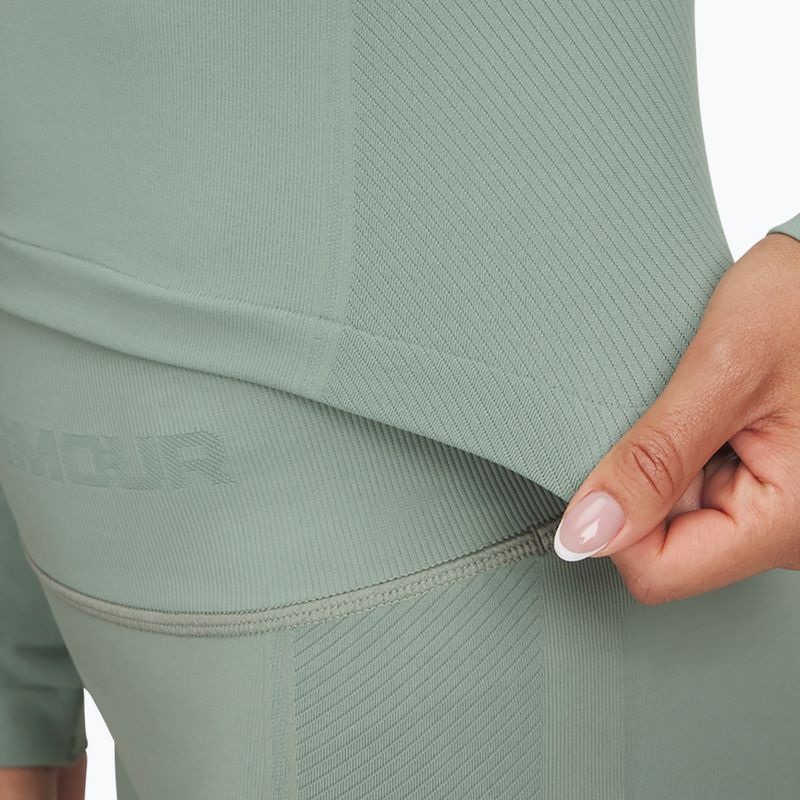 Дамски тренировъчен суитшърт Under Armour Train Seamless silica green/white 3
