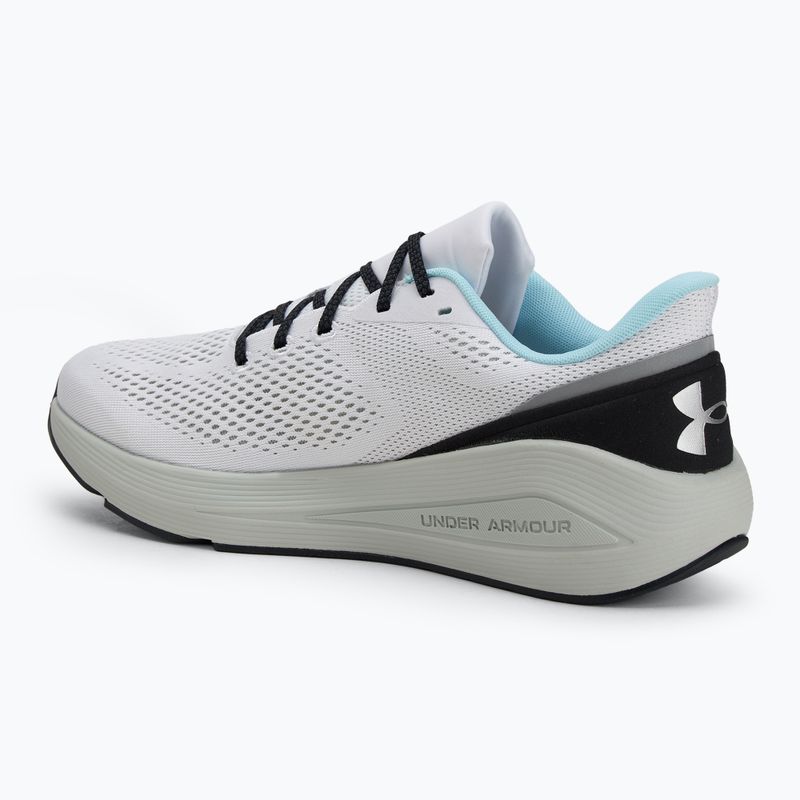 Мъжки обувки за бягане Under Armour Sonic 7 бяло/хидрозелено/металическо сребро 3
