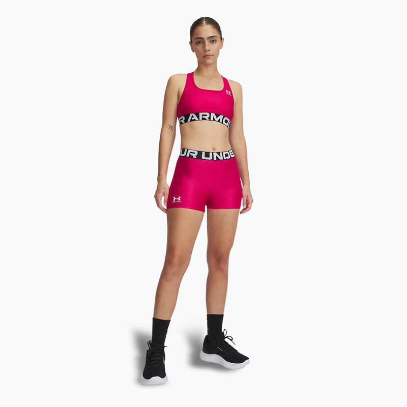 Къси панталони за жени Under Armour HG Authentics horizon shaded fuchsia/white 2
