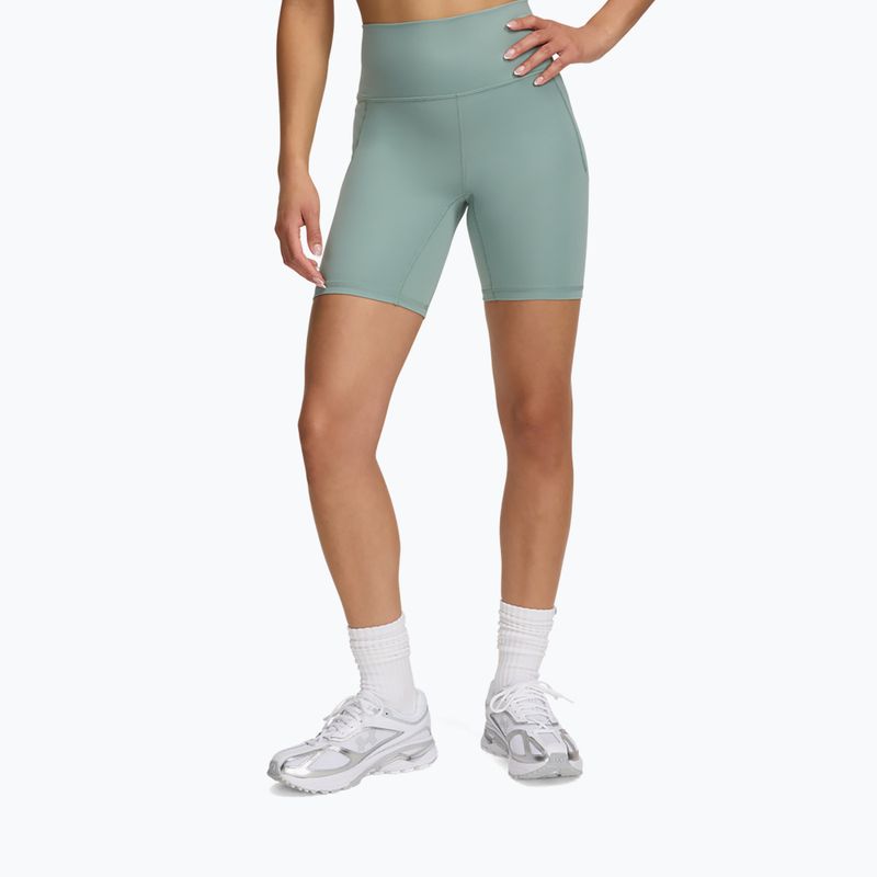 Дамски шорти за тренировка Under Armour Meridian Bike 7in silica green