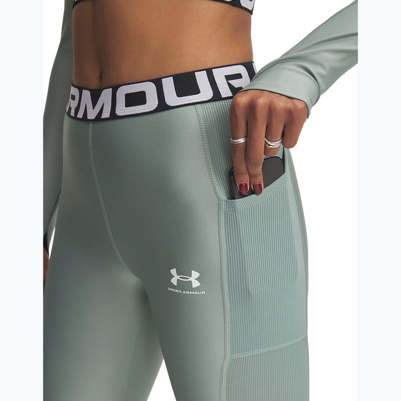 Дамски клинове Under Armour HeatGear Rib silica green/silica green/white 3