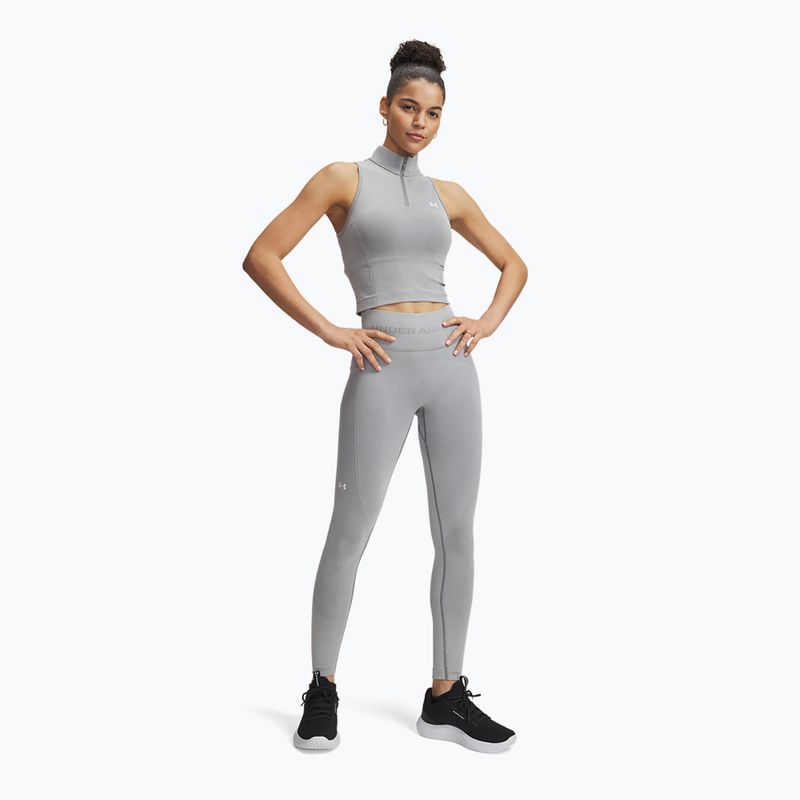 Under Armour дамски тренировъчен клин Vanish Seamless Washed Ankle черен/бял 2