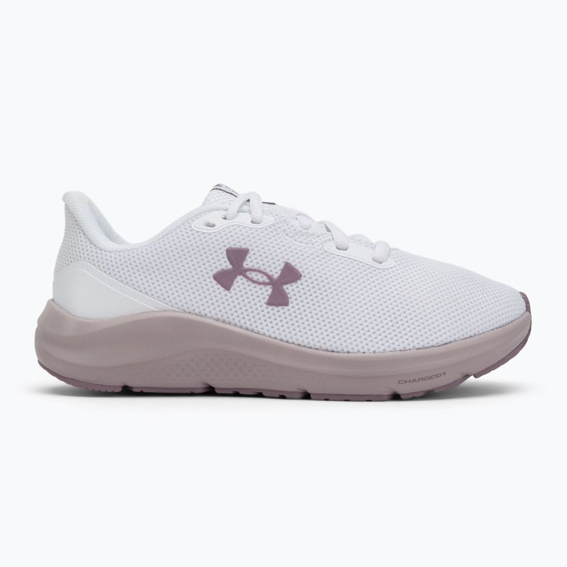 Дамски обувки за бягане Under Armour Charged Pursuit 4 white/white/purple prime 2