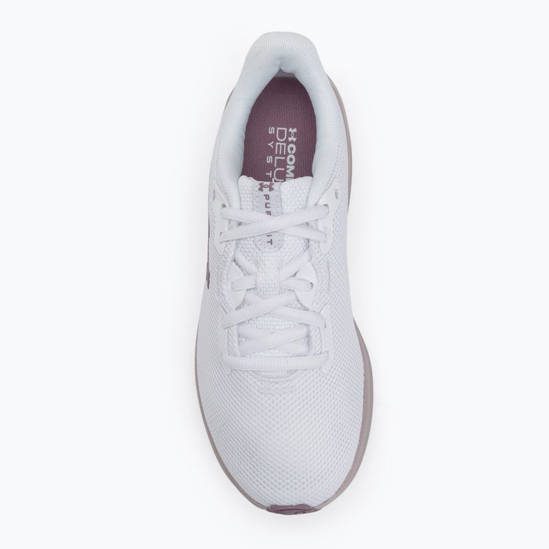 Дамски обувки за бягане Under Armour Charged Pursuit 4 white/white/purple prime 5