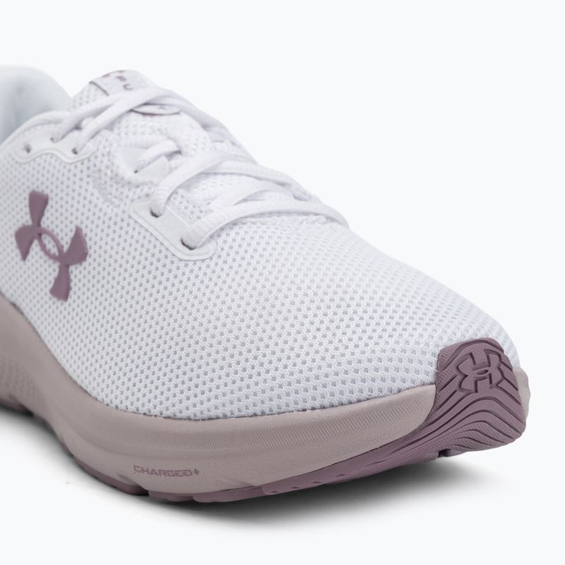 Дамски обувки за бягане Under Armour Charged Pursuit 4 white/white/purple prime 7