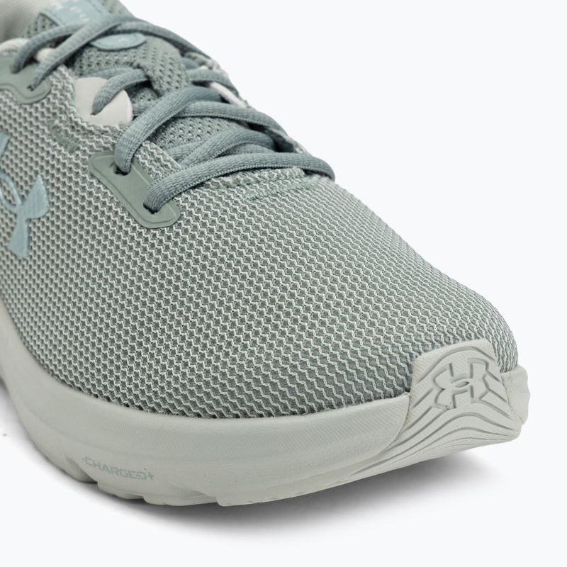 Under Armour Charged Pursuit 4 silica green/silica green/metallic silica дамски обувки за бягане 7
