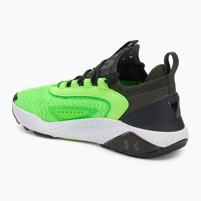Under Armour Project Rock 7 мъжки обувки за тренировка бароково зелено/хипер зелено/черно 3
