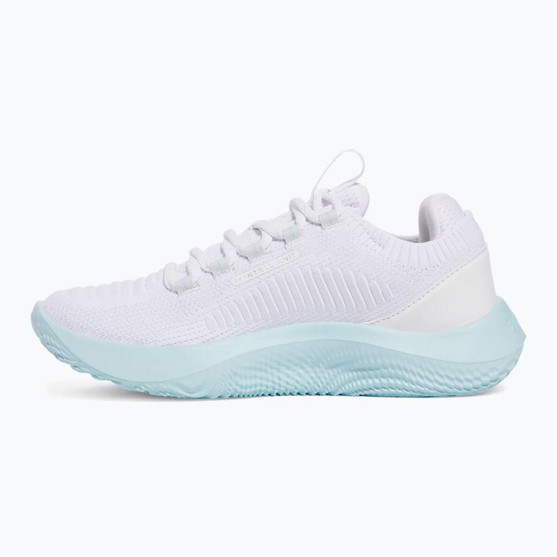 Under Armour Dynamic 2 white/stream/metallic silver дамски обувки за тренировка 2