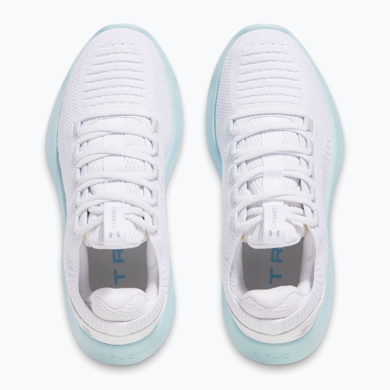 Under Armour Dynamic 2 white/stream/metallic silver дамски обувки за тренировка 4