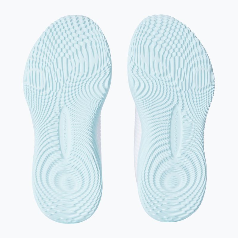 Under Armour Dynamic 2 white/stream/metallic silver дамски обувки за тренировка 5