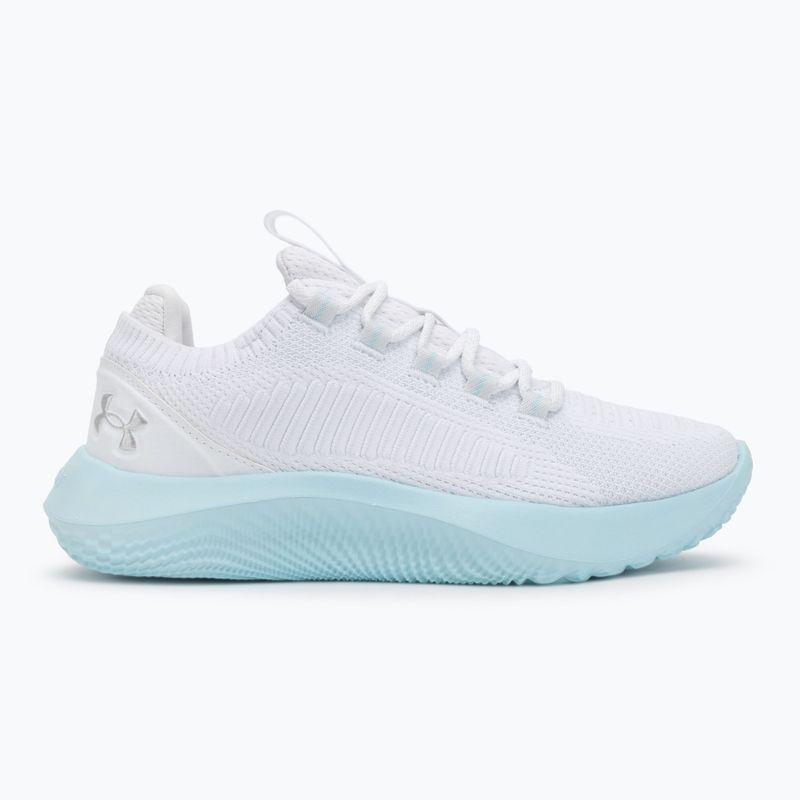 Under Armour Dynamic 2 white/stream/metallic silver дамски обувки за тренировка 2