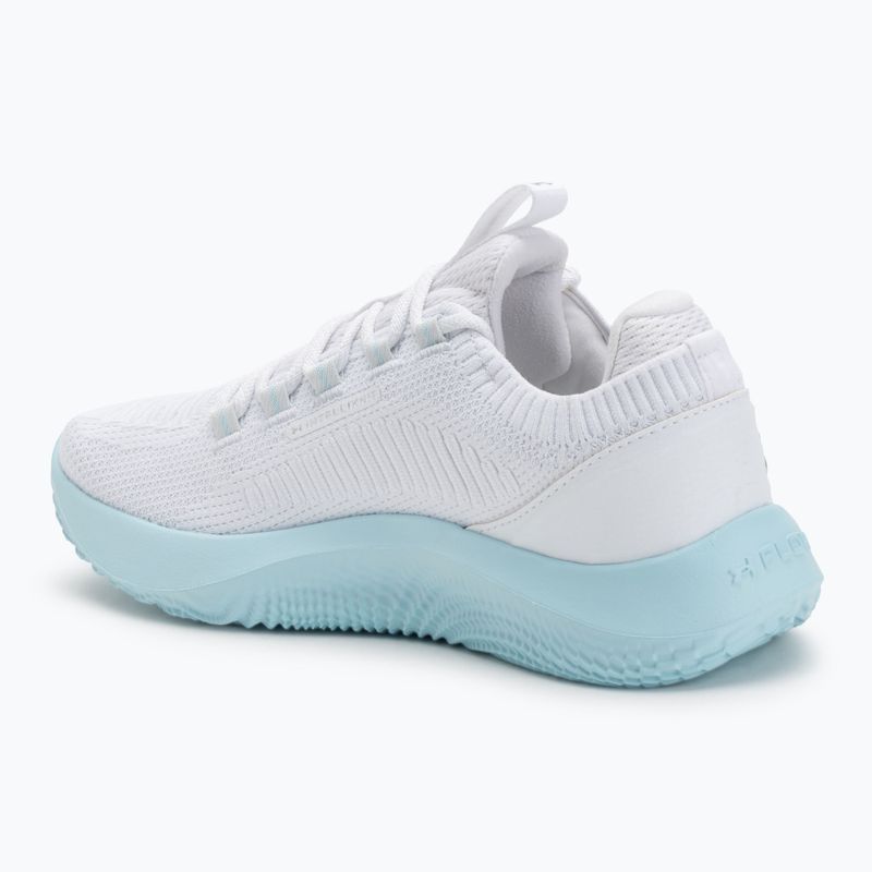 Under Armour Dynamic 2 white/stream/metallic silver дамски обувки за тренировка 3