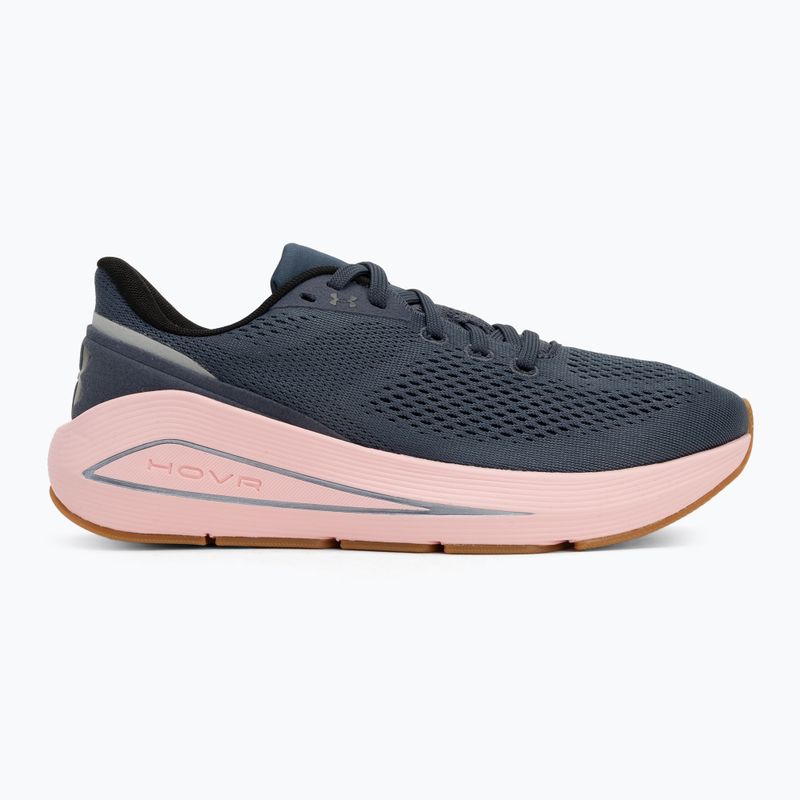 Under Armour Sonic 7 дамски обувки за бягане Downpour Gray/ Prime Pink/ Black 2