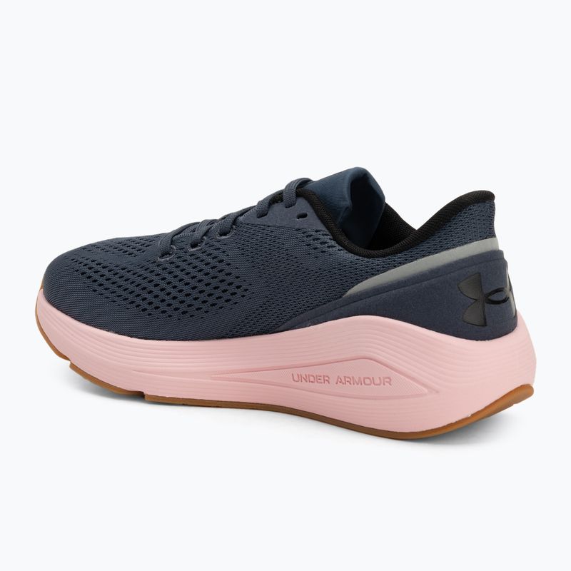 Under Armour Sonic 7 дамски обувки за бягане Downpour Gray/ Prime Pink/ Black 3