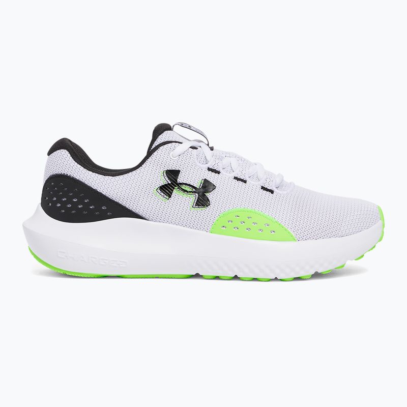 Мъжки обувки за бягане Under Armour Charged Surge 4 white/hyper green/black