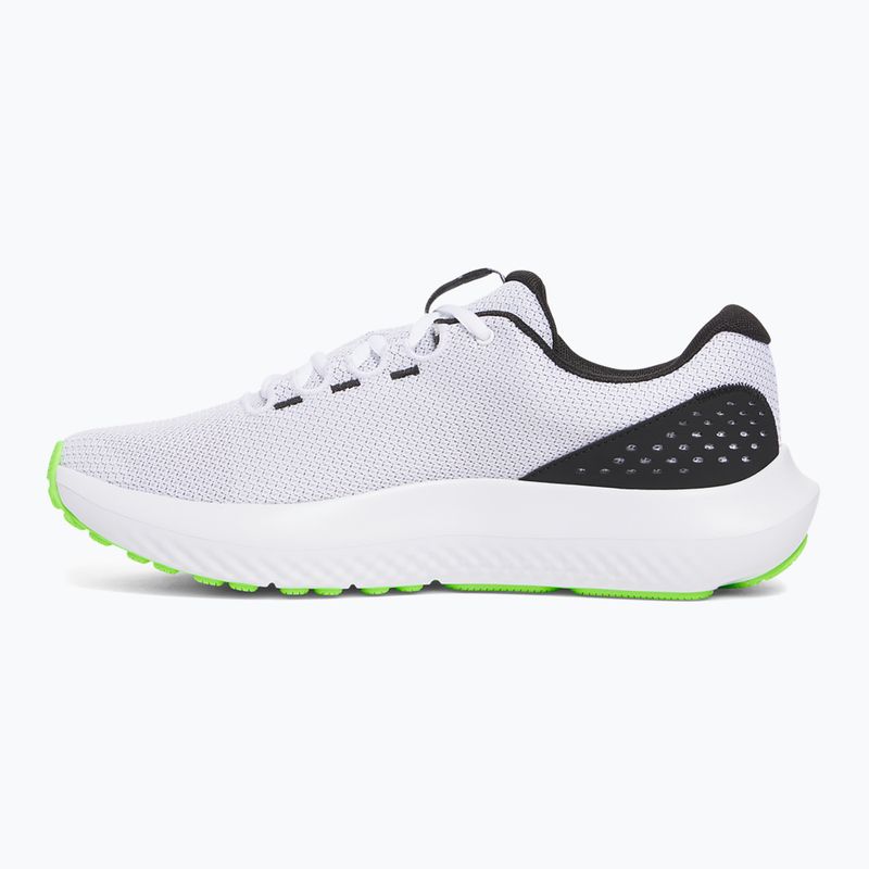 Мъжки обувки за бягане Under Armour Charged Surge 4 white/hyper green/black 2