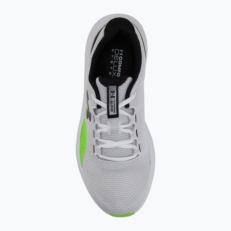 Мъжки обувки за бягане Under Armour Charged Surge 4 white/hyper green/black 4