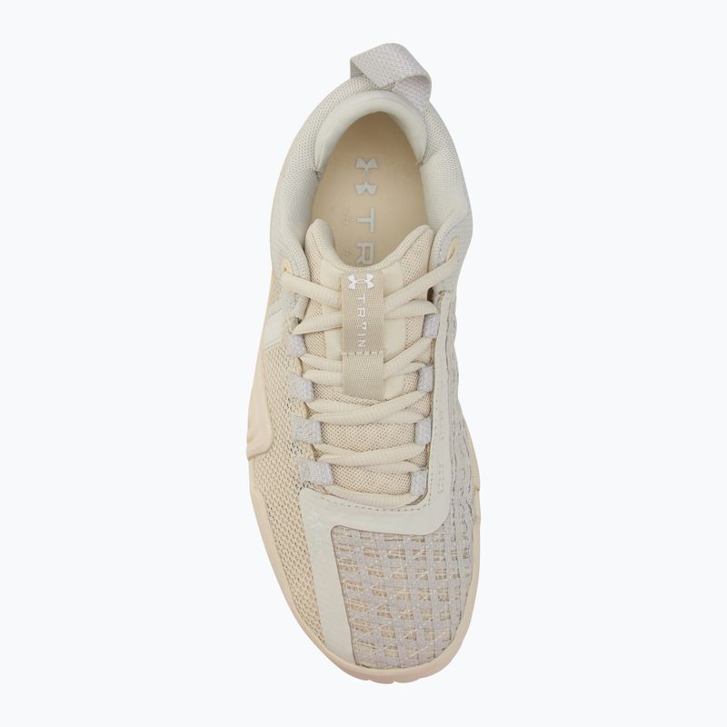 Under Armour TriBase Reign 6 дамски обувки за тренировка с цвят слонова кост/камък/бяло 5