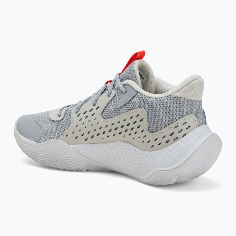 Баскетболни обувки Under Armour Jet' 23 mod gray/ares red/white 3