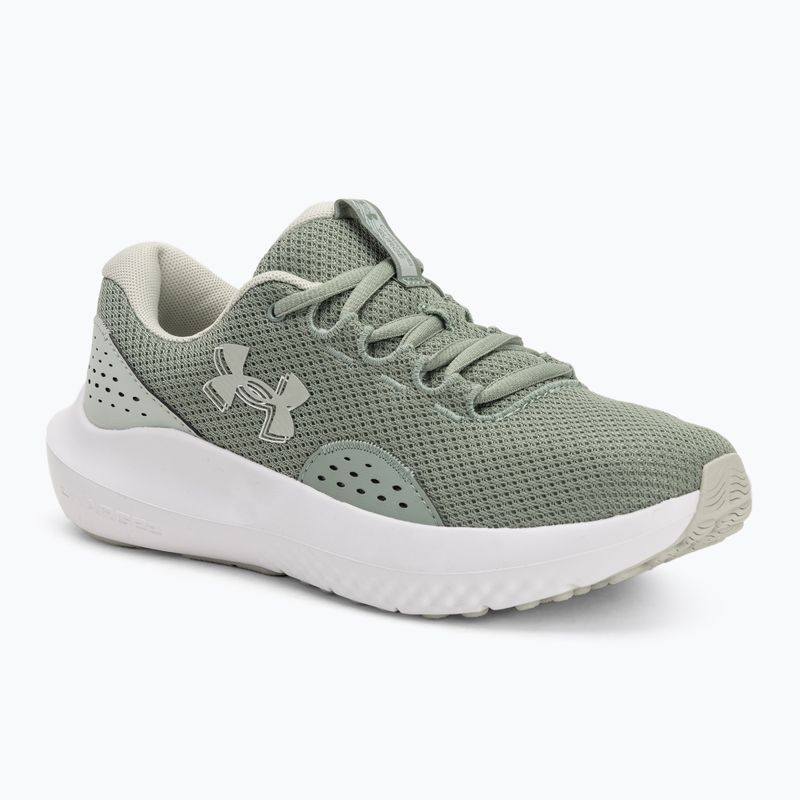 Under Armour Charged Surge 4 silica green/hydro green дамски обувки за бягане