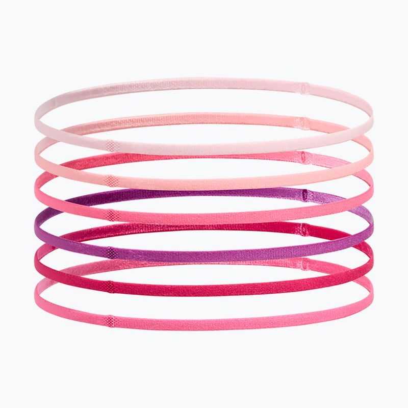 Детска лента за глава Under Armour Mini Elastic 6-pack prime pink/white 2