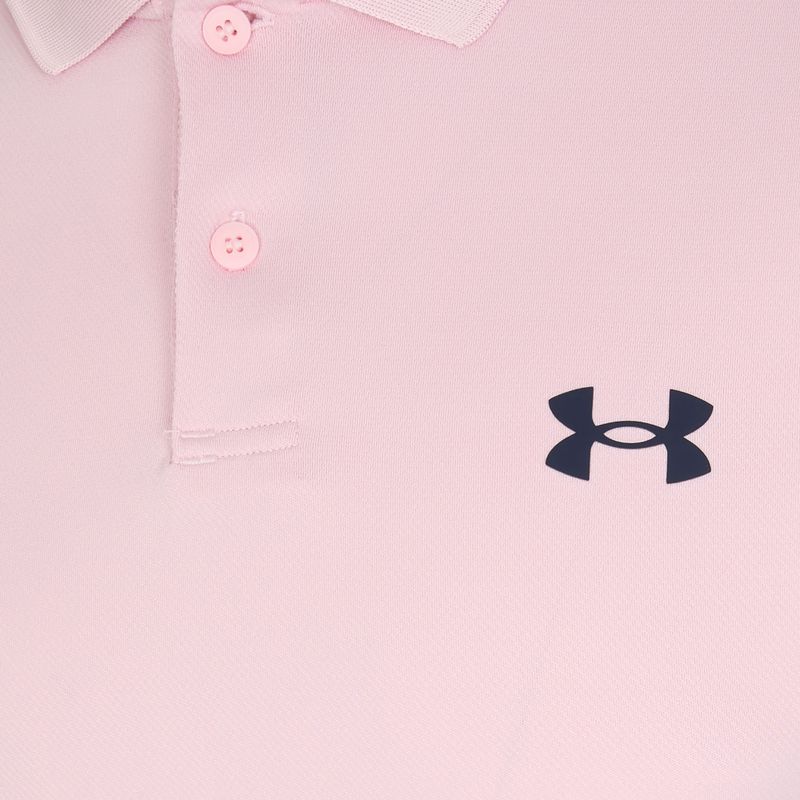 Мъжка поло тениска Matchplay Polo prime pink/midnight navy на Under Armour 3
