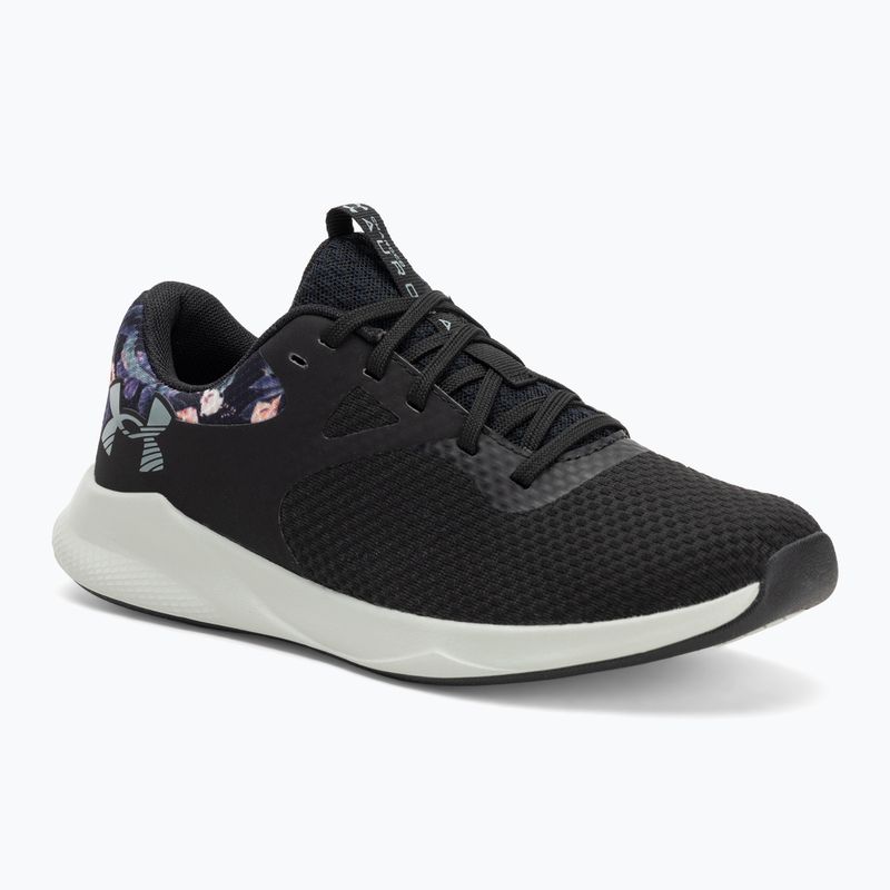 Under Armour Charged Aurora 2+ дамски обувки за тренировка черно/хидрозелено/металическо топло сребро