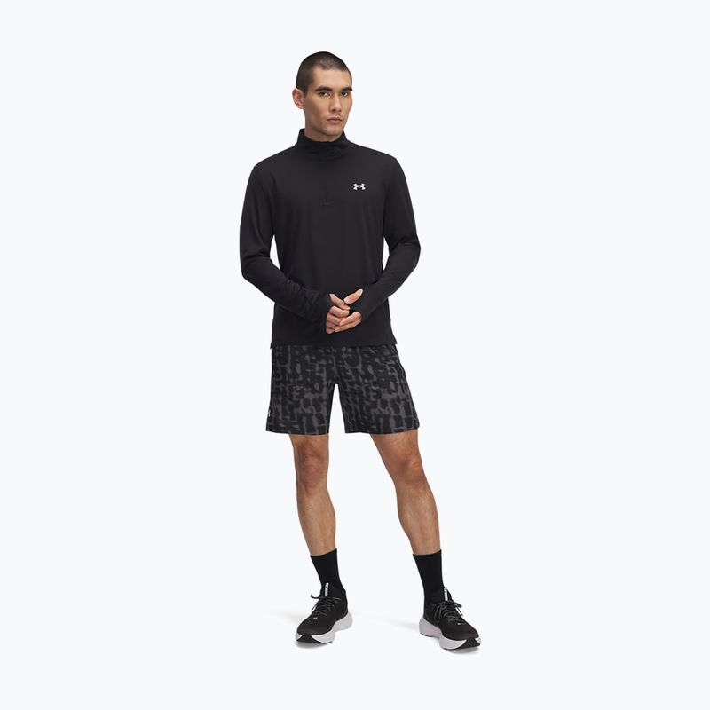 Мъжки къси панталони за бягане Under Armour Launch 7" Print castlerock / anthracite / reflective 2