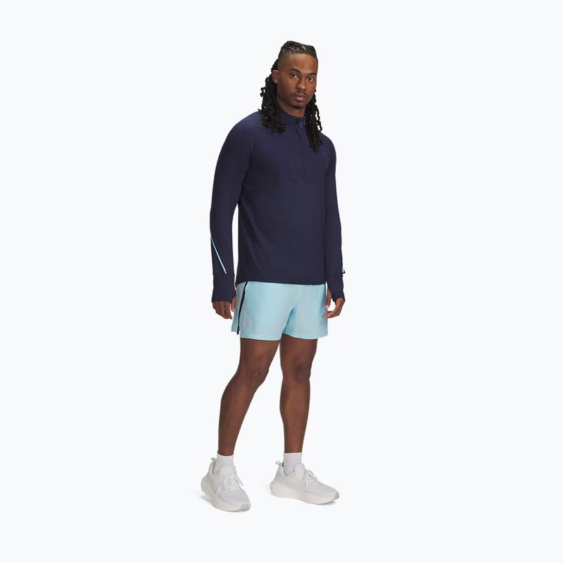 Мъжки къси панталони за бягане Under Armour Launch 5" stream / midnight navy / reflective 2