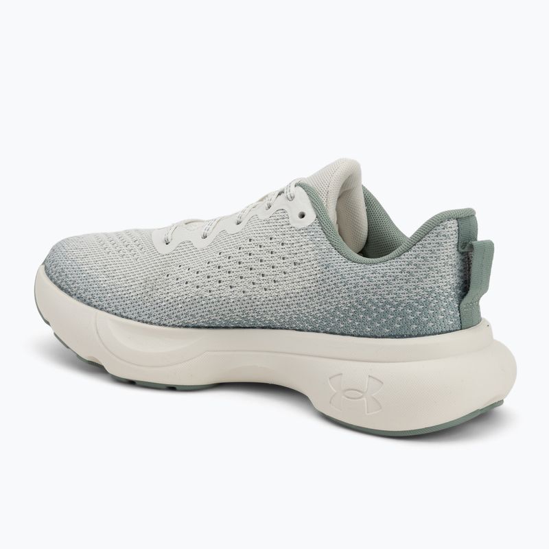 Under Armour Infinite white quartz/silica green/metallic silica дамски маратонки 3