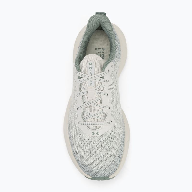 Under Armour Infinite white quartz/silica green/metallic silica дамски маратонки 5