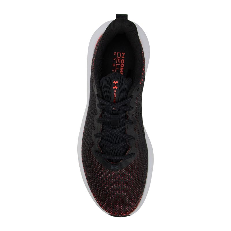 Under Armour Infinite black/ares red/black мъжки обувки за бягане 5