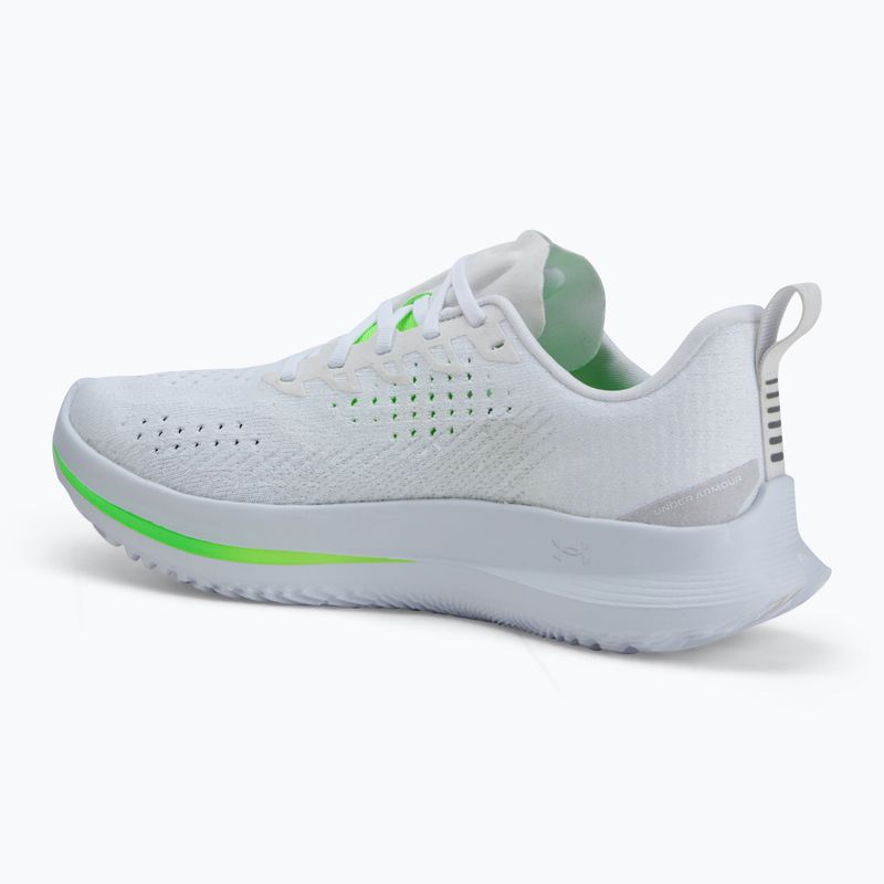 Мъжки маратонки Under Armour Velociti 4 white/white/hyper green 3